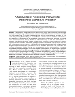 A Confluence of Anticolonial Pathways for Indigenous Sacred Site Protection *Rachel Ellis1 and Denielle Perry2