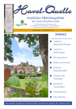 Amtliches Mitteilungsblatt