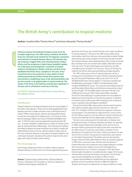 The British Army's Contribution to Tropical Medicine