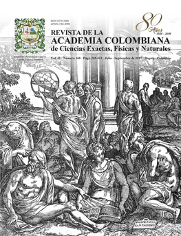 Rev. Acad. Colomb. Cienc. Ex. Fis. Nat. 41(160):399-400, Julio-Septiembre De 2017