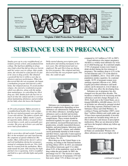 Substance Use in Pregnancy