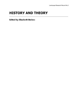 History and Theory