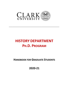 Graduate Handbook