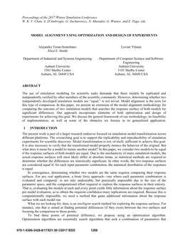 Model Alignment Using Optimization and Design of Experiments