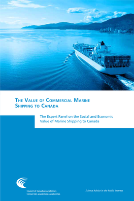 The Value of Commercial Marine Shipping to Canada
