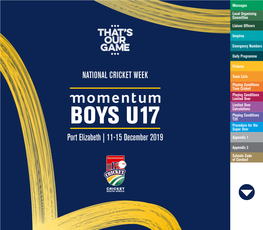 2019 Momentum U17 Tournament