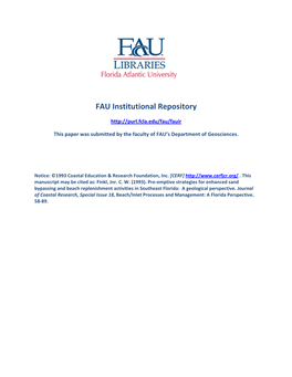 FAU Institutional Repository