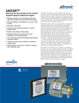 Saveair Electronic Air Start System Brochure