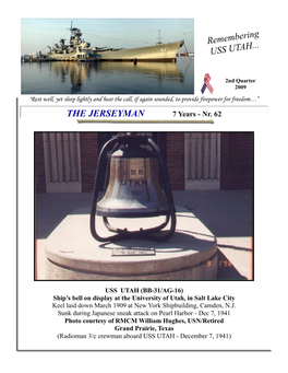 THE JERSEYMAN Remembering USS UTAH