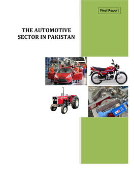 The Automotive Sector in Pakistan