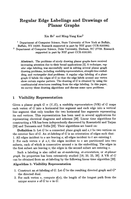 Regular Edge Labelings and Drawings of Planar Graphs