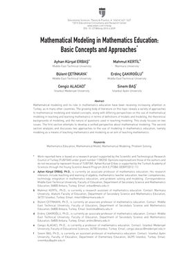 Basic Concepts and Approaches*