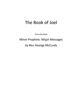 The Book of Joel