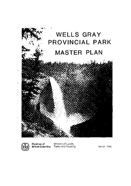 Wells Gray Park Master Plan