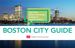 BOSTON CITY GUIDE @Comatbu CONTENTS