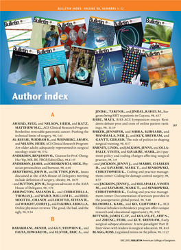 Author Index