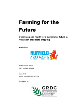 Farming for the Future