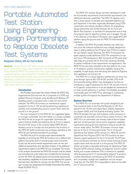 Portable Automated Test Station: Using Engineering- Design