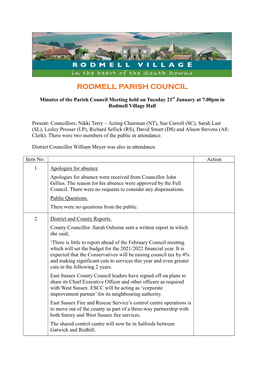 Rodmell Parish Council