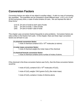 Conversion Factors