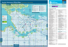 Tourism Vancouver Official Map Downtown