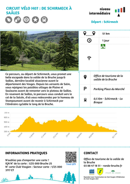 Circuit Vélo H07 : De Schirmeck À Saâles