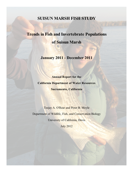 Suisun Marsh Fish Report 2011 Final.Pdf