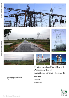 Environment and Social Impact Assessment Report (Additional Scheme 4 Volume 1)