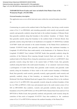 Attachment B1 External Boundary Description