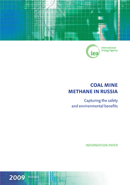 Coal Mine Methane Utilisation Potential in Russia