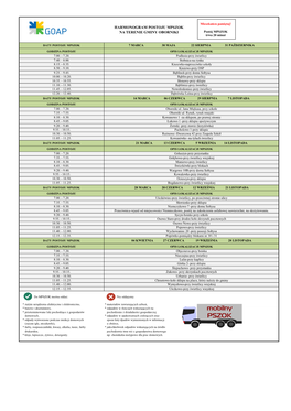 Harmonogram MPSZOK Gmina Oborniki