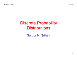 Discrete Probability Distributions