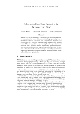 Polynomial-Time Data Reduction for Dominating Set∗