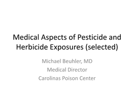 Agricultural Pesticides