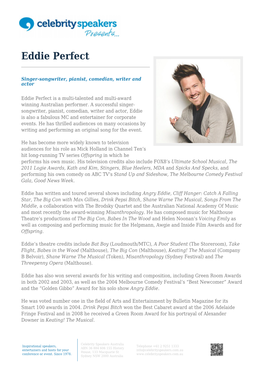 Eddie Perfect