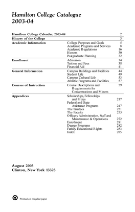 2003 Catalog 8/14/03 8:58 AM Page 1