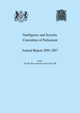 Intelligence and Security Committee of Parliament