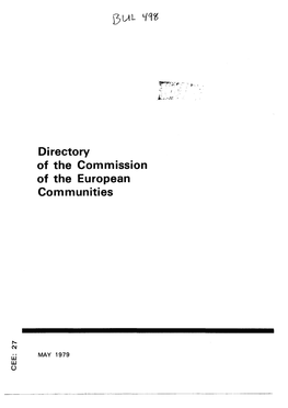 Directory of the Commission of the European Communities