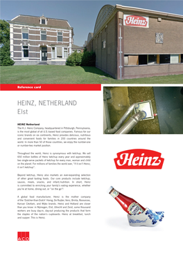 HEINZ, NETHERLAND Elst