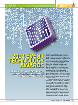 2012 Event Technology Awards