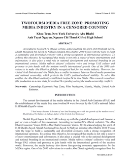 Twofour54 Media Free Zone