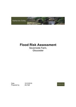 Flood Risk Assessment Severnside Farm, Gloucester