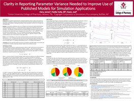 Clarity in Reporting Parameter Variance Needed to Improve Use Of
