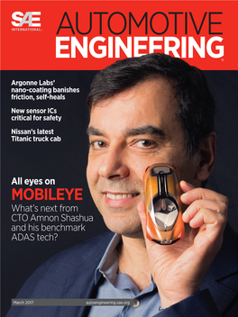 MOBILEYE What’S Next from CTO Amnon Shashua and His Benchmark ADAS Tech?