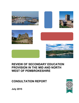 Review of Secondary Education Provision in the Mid and North West of Pembrokeshire