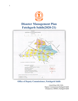 Disaster Management Plan Fatehgarh Sahib(2020-21)