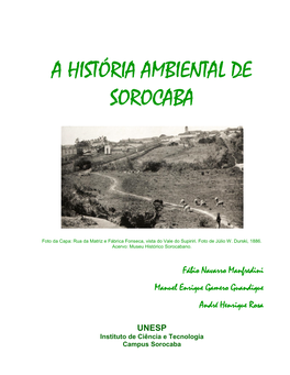 A História Ambiental De Sorocaba