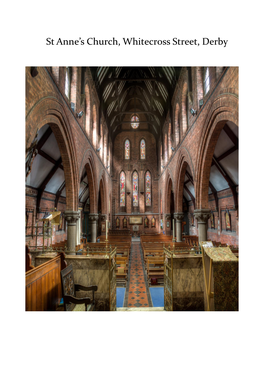 St Anne's Church, Whitecross Street, Derby