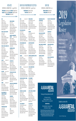 2019 Legislative Roster