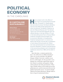 Political Economy in the Carolinas